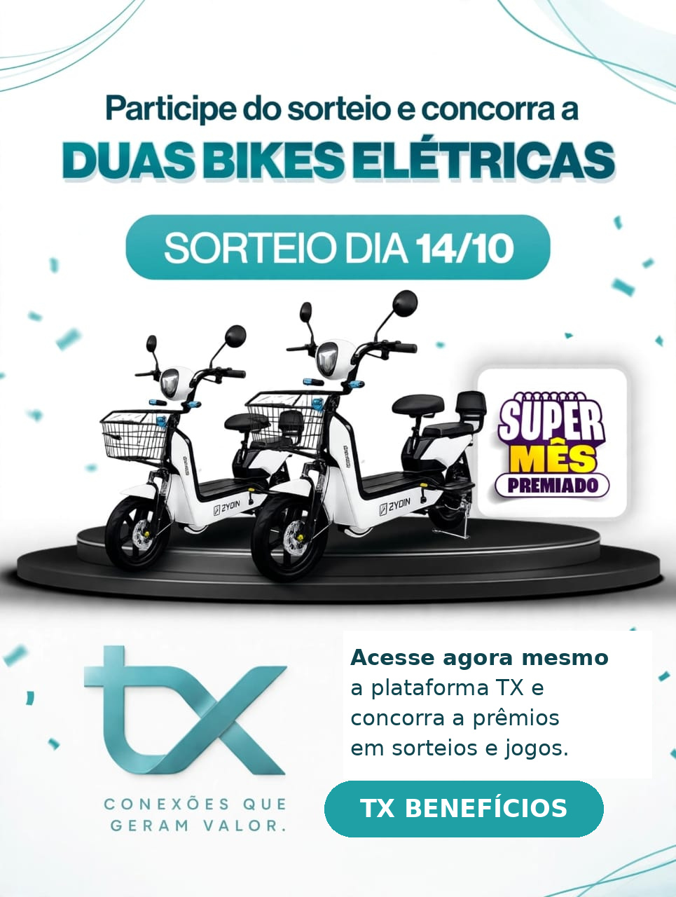 Sorteio TX de outubro