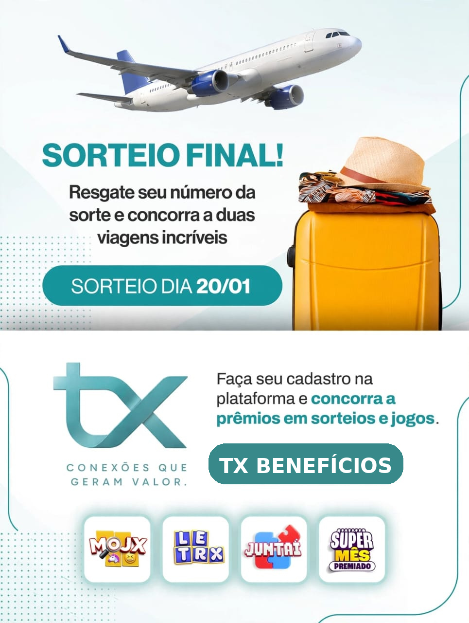 Sorteio TX de janeiro — 20 de janeiro
